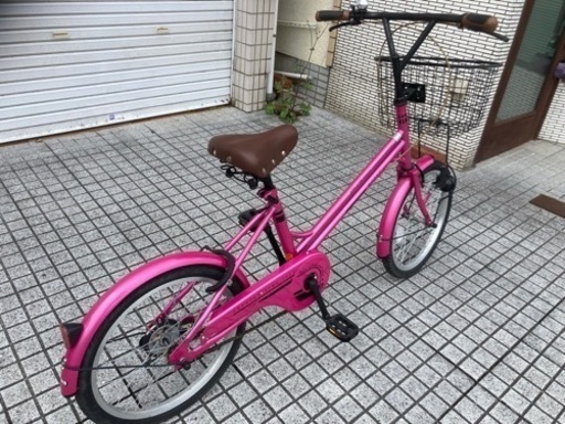 【20インチ自転車】美品❗️オススメ車　フロントバスケット付ミニベロ　スペアキーあり　若林自転車　浜大津店　SALE中❗️