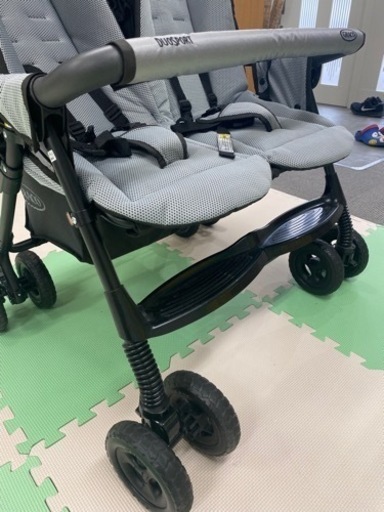 GRACO (グレコ) デュオスポーツ ジェミニブラック 二人乗りベビーカー (背面タイプ) 