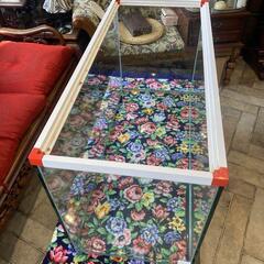 ガラス水槽本体、濾過槽（現状品）、ライト※魚は付きません。の画像