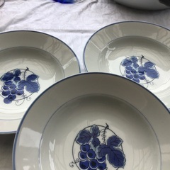 昭和レトロ　葡萄皿　4枚の画像