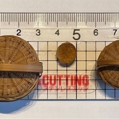 極小 竹細工 篭　ざる　値下げの画像