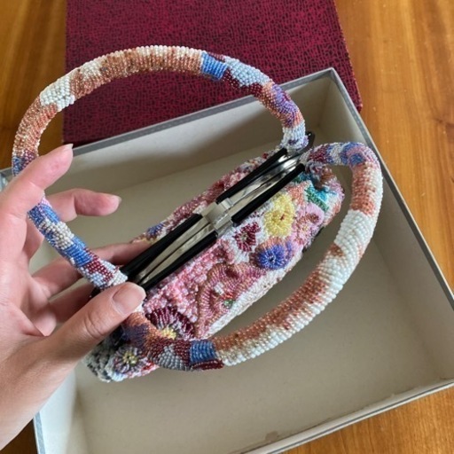 【美品】高級 総ビーズバッグ/和装バッグ（アンティーク）