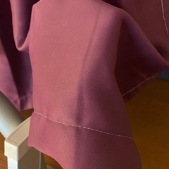 赤いカーテン　短い　ロフト用などの画像