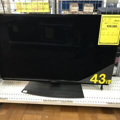 ★【FU457】シャプ 液晶テレビ 4T-C43CN1 2021年製	