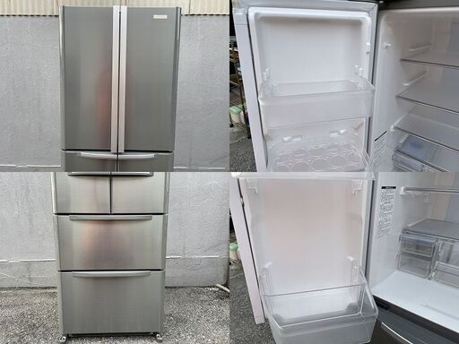 ★ 動作〇 ★ 冷蔵庫 SANYO SR-F40J (SS) 401L 650x635x1802mm 04年製 自動製氷 ノンフロン 