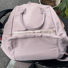 配色リボン付きワーク&マザー２ＷＡＹリュック