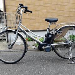 【お引渡し決定しました。】電動アシスト自転車　パナソニック　ビビ　26型  シルバー　バッテリー6.6ah  充電器付　の画像