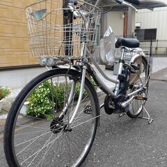 【お引渡し決定しました。】電動アシスト自転車　パナソニック　ビビ　26型  シルバー　バッテリー6.6ah  充電器付　の画像