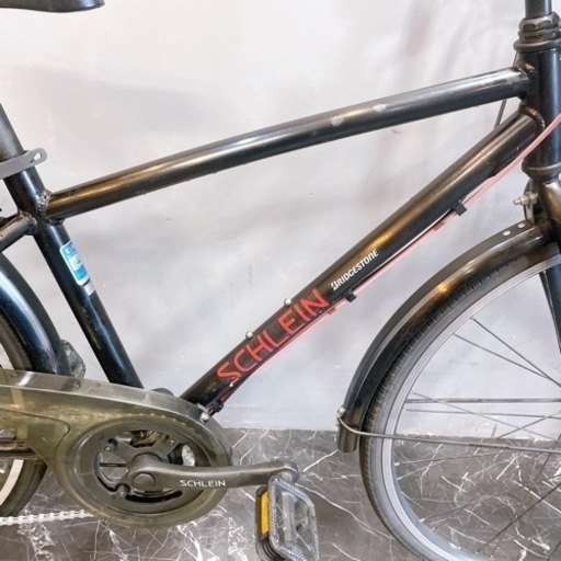 【4】子供用自転車 子供車 ブリヂストン SCHLEIN ブラック 26インチ 変速付き ★整備済み