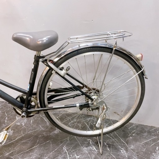【111】一般車 ママチャリ マルイシ CALM ブラック 27インチ 変速付き ★整備済み