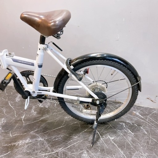 【112】折りたたみ自転車 折車 THFIFT ホワイト 20インチ 変速付き ★整備済み