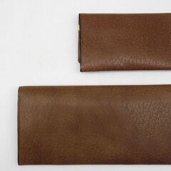 ss5161　未使用品　スワンク　長財布＆カードケース　ブラウン　メンズ　SWANK　ウォレット　札入れ　名刺入れ　カード入れ　薄型　シンプル　レザー　茶系　小銭入れ　男性用の画像