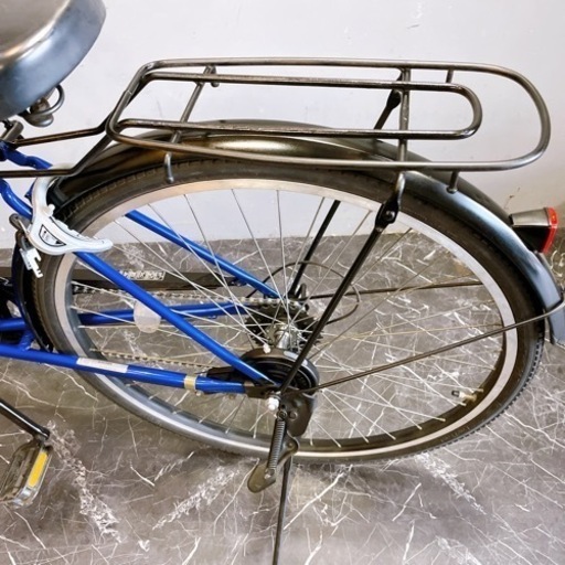 【115】一般車 シティ車 LEGERE CLASSIC ブルー 26インチ 変速付き ★整備済み