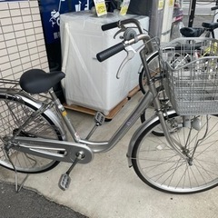 ★中古自転車　格安　ママチャリ　状態良好！　26インチ　シルバー...