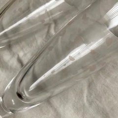 【未使用】ANNIVERSAIREフラワーシャワーペアフルートグラスの画像