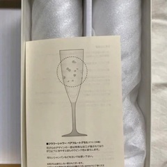 【未使用】ANNIVERSAIREフラワーシャワーペアフルートグラスの画像