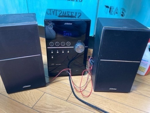 ビクター　CD ラジオ　USB スピーカー　ジャンク品が、