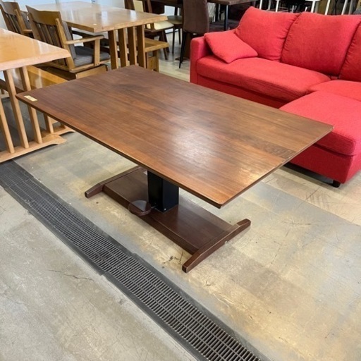 昇降式テーブル センターテーブル コーヒーテーブル 天板135×80