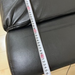【お取引中】黒色　革ソファー【取りに来てくれる方限定】お譲りしますの画像