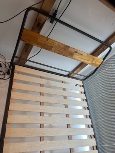 BICASA ビカーサ　ヴィンテージ風シングルベッドフレーム　すのこ