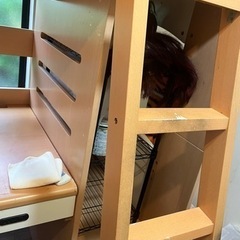 収納棚付きロフトベット枠の画像