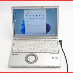 送料無料 保証付 日本製 高速SSD ノートパソコン Panasonic CF-SZ5PDQVS 中古美品 第6世代 i5 8GB DVDRW 無線 Bluetooth カメラ Office