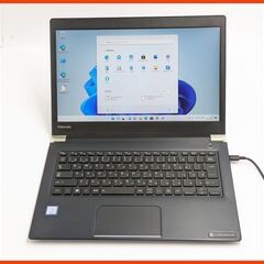 送料無料 中古美品 保証付 高速SSD フルHD 13.3型 軽量薄型 ノートパソコン 東芝 U63/H 第7世代Core i5 8GB 無線 Bluetooth Win11 Office