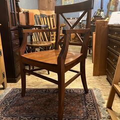 Pottery Barn ポッタリーバーン アームチェア ダーク...
