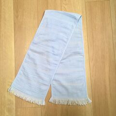◆100円◆洗えるスカーフ◆UV加工◆水色◆の画像