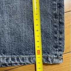 デニムハーフパンツ S又は160の画像