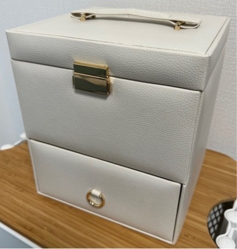 コスメボックス ピンク 白 メイク メイクボックス 収納