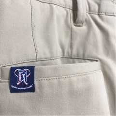 ゴルフ・ワークパンツ ベージュ色 ストレート ストレッチパンツの画像