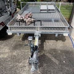 軽トレーラー バイク用 2台載せの画像