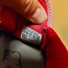値下げ☆adidas☆スリッポン　15センチ　ピンクの画像