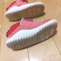 値下げ☆adidas☆スリッポン　15センチ　ピンクの画像