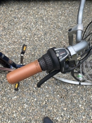 6段変速ギア　ブルー　自転車　