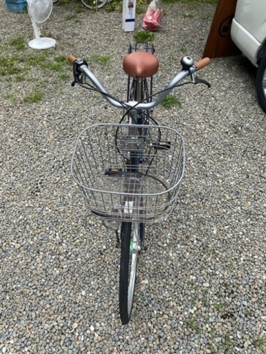 6段変速ギア　ブルー　自転車　