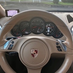 宮城県仙台市！ポルシェ カイエンS ターボルック 左ハンドル ベージュ内装 黒 ブラック の画像
