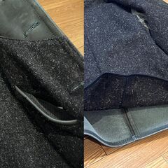 the wyler clothing カーコート　チャコールブラック　柔革重厚の画像