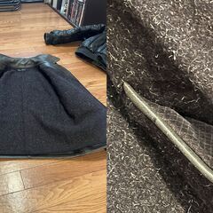 the wyler clothing カーコート　チャコールブラック　柔革重厚の画像