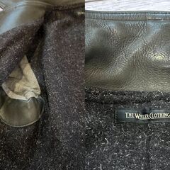 the wyler clothing カーコート　チャコールブラック　柔革重厚の画像