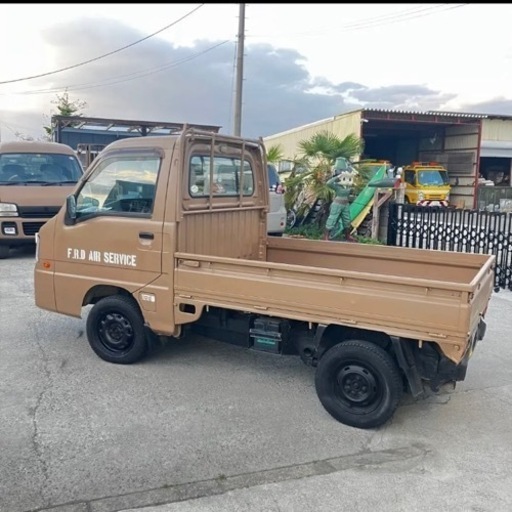 宮城県仙台市！スバル サンバー 軽トラック 切替4WD MT車 ミリタリー
