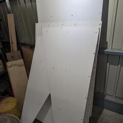 ベニヤ(片面白ペンキ)　端材　合わせて
