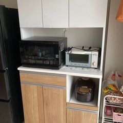 最終値下げ　訳あり　食器棚　キッチンカウンター　収納　中古　家電...