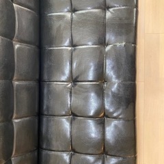 カリモク風　革ソファー　（2.5人掛け）の画像