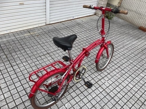 20インチ折りたたみ】6段変速付 カラータイヤ使用❗️若林自転車