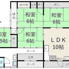 【のどかな田舎暮らし物件】★平屋建て6LDK！★駐車10台以上可！★ペット飼育相談可！★コンビニ徒歩5分！ - 高島市