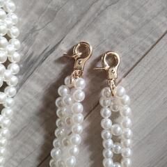 スマホ　ストラップ　パールの画像