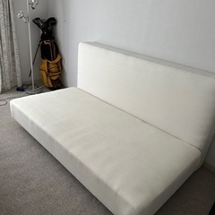 【取引終了しました】木製脚付きマットレス一体型シンプルベッド