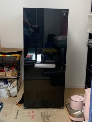 冷蔵庫(シャープ　SJ-GD15G-B)